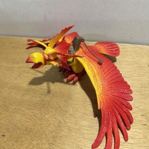ARCO The Other World Kontory Flying Dinosaur Phoenix Rubber Toy 1982 W/ Saddle